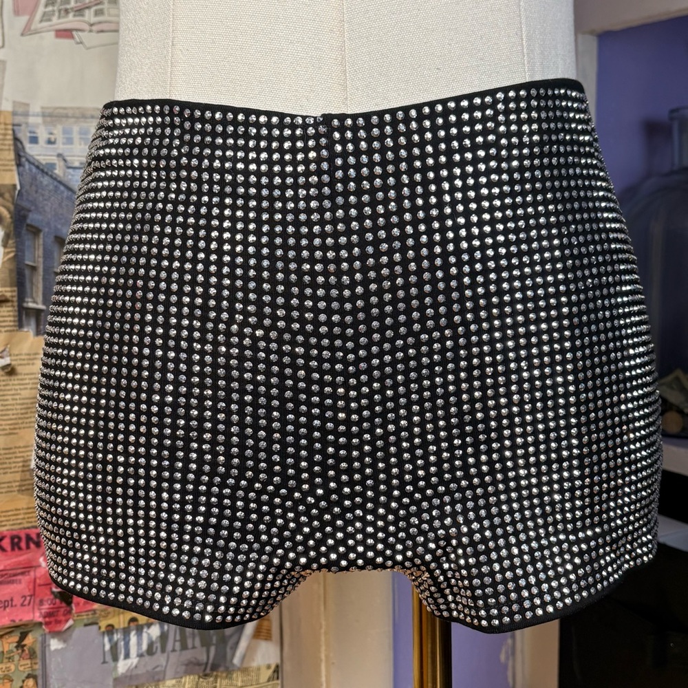 Windsor Rhinestone Black Shorts (NWTs)